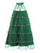 Green 1960s Pom-Pom Christmas Tree Dress — the kind of 1960s dress that makes strangers smile