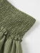 Green 1960s Solid Elastic Waist Cake Skirt — because 1960s glamour deserves an encore