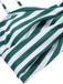 Green 1960s Stripe Shoulder Straps Swimsuit, vintage swimsuit, pin-up swimwear - perfect for women who love vintage and retro fashion