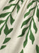 Green 1960s Print V-Neck Jumpsuit