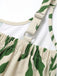Green 1960s Print V-Neck Jumpsuit