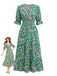 Green 1940s Vintage Retro Dress