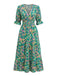 Green 1940s Vintage Retro Dress 3
