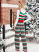 This Green 1970s Happy Christmas Straps Knitted Jumpsuit whispers 1970s secrets to those who notice
