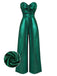 Green 1970s Knotted Cut-Out Glossy Jumpsuit - vintage jumpsuit, retro fashion