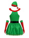 Green 1980s Christmas Tree Dress Set - vintage dress, retro fashion