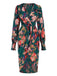 1980s Surplice Floral Tulip Hem | 1980s | vintage dress, retro fashion