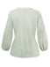 Green 1980s Tie-Neck Puff Sleeve Blouse - vintage fashion, retro style