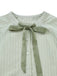 Green 1980s Tie-Neck Puff Sleeve Blouse - vintage fashion, retro style