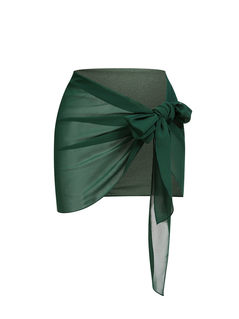 Green Jaguar Vintage Halter One-piece Swimsuit — vintage elegance for the modern woman