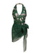 Green Jaguar Vintage Halter One-piece Swimsuit — vintage elegance for the modern woman