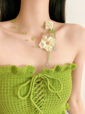Green Vintage Pendant Necklace 4