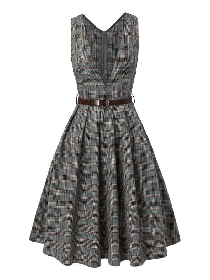 Grey-1940s-Deep-VNeck-Glen-