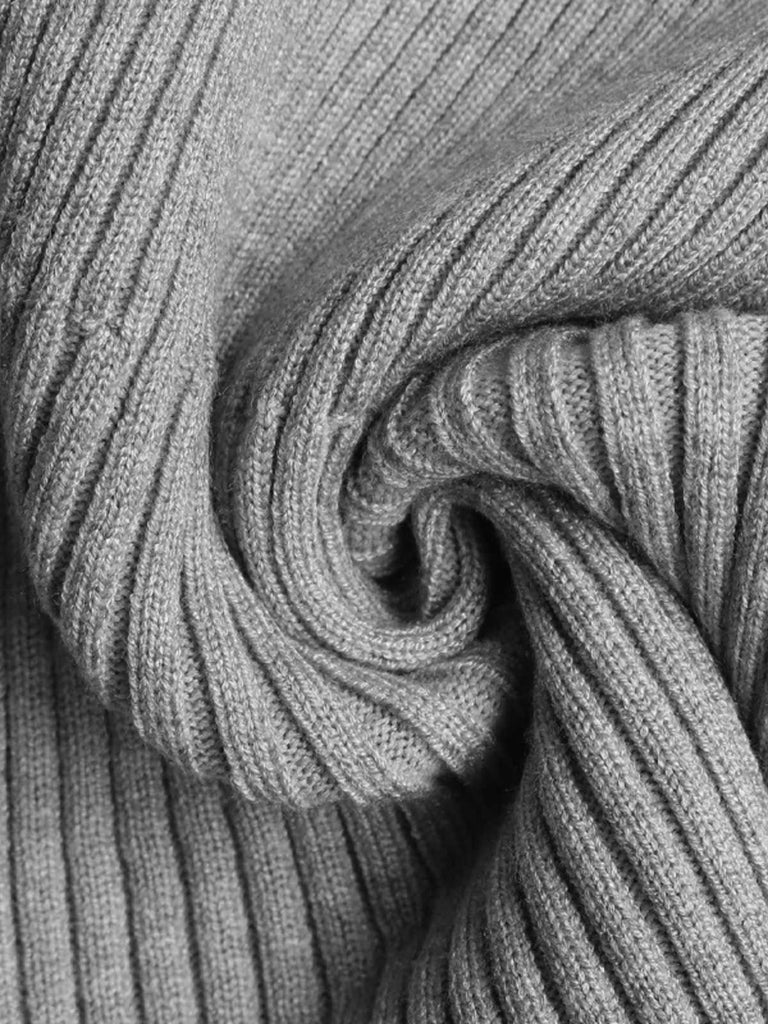 Grey 1950s Off-Shoulder Knitted Top — 1950s elegance she can wear anywhere