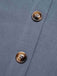 Grey 1970s Solid Buttoned Straps Dress, vintage dress, retro fashion - perfect for women who love vintage and retro fashion