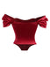 1930s Solid Satin Herringbone Court Style Top