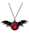 Halloween Bat Blood Drop Pendant Necklace, vintage fashion, retro style - perfect for women who love vintage and retro fashion