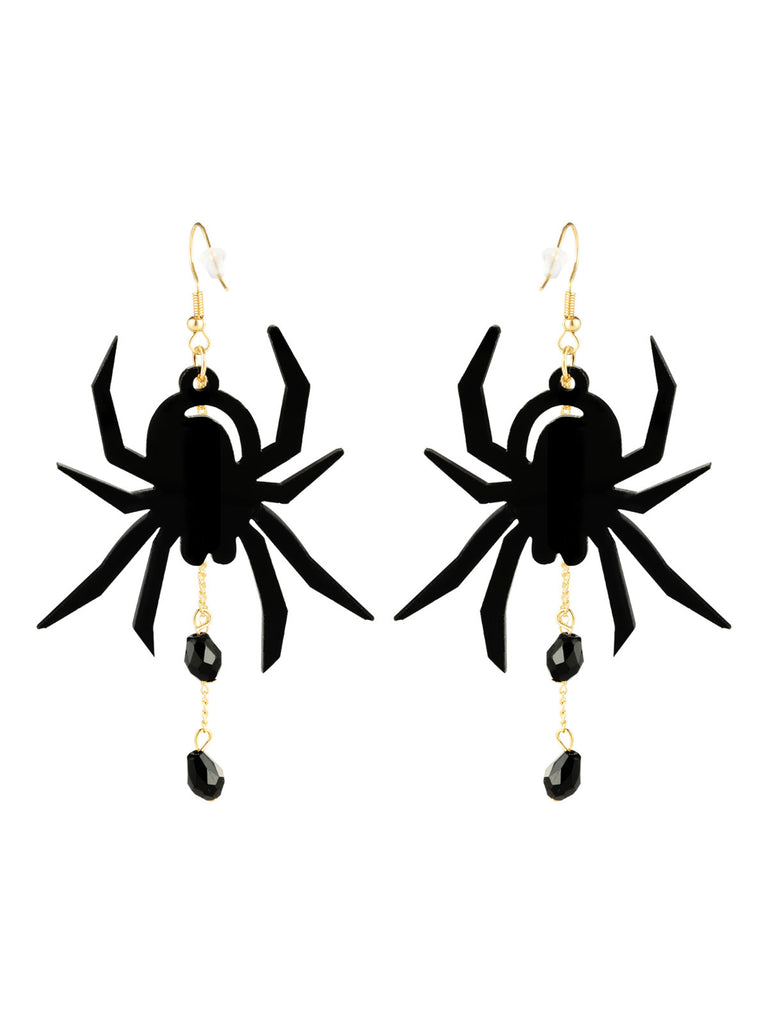 Halloween Black Spider Dangle Earrings: timeless style reimagined