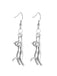 Halloween Cat Diamond Pendant Earrings - vintage fashion, retro style