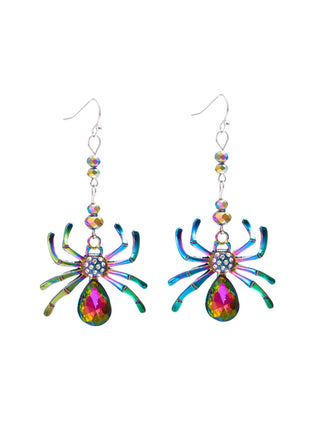 Halloween Colorful Spider Earrings - vintage fashion, retro style