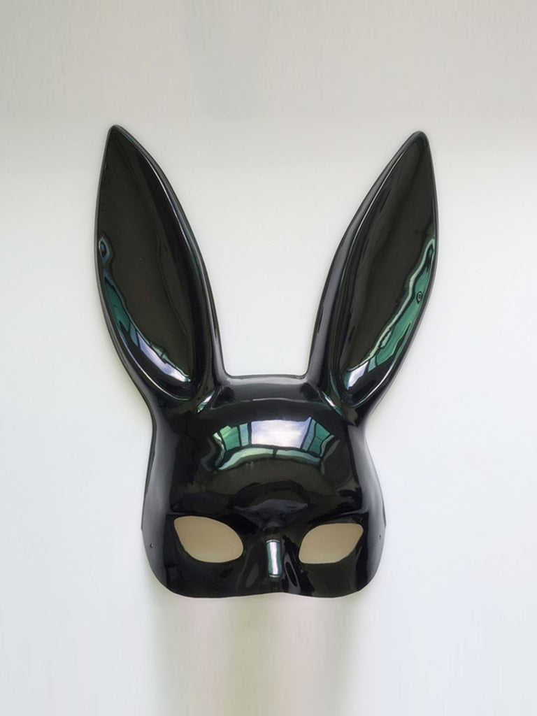 This Halloween Easter Bunny Half Face Mask whispers vintage secrets to those who notice