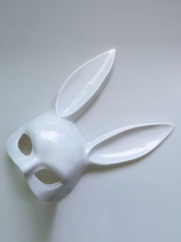 Halloween Easter Bunny Half Face Mask: timeless vintage elegance she makes her own