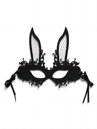 Halloween Easter Bunny Half Face Mask - vintage fashion, retro style