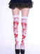 Halloween Gothic Blood Over-Knee Stocking - vintage fashion, retro style