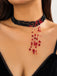 Halloween Gothic Crystal Blood Drop Necklace: timeless style reimagined