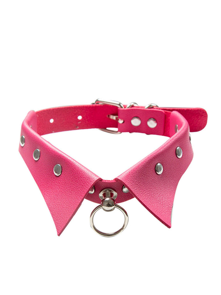 This Halloween Gothic Faux Leather Collar Choker Necklace carries vintage stories waiting to be told