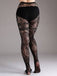 Halloween Gothic Lace Floral Pattern Sheer Tights - vintage fashion, retro style