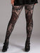 Halloween Gothic Lace Floral Pattern Sheer Tights - vintage fashion, retro style