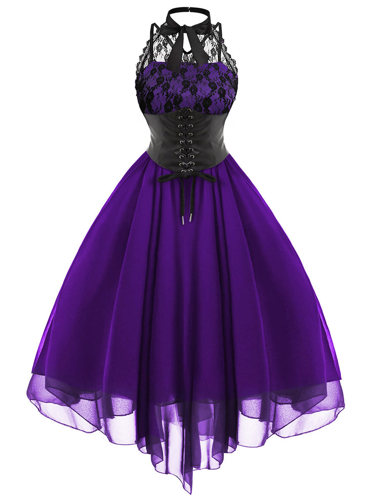 Halloween Gothic Steampunk Lace Dress: timeless style reimagined