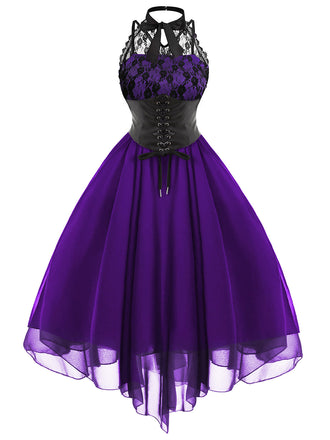 Halloween Gothic Steampunk Lace Dress: timeless style reimagined