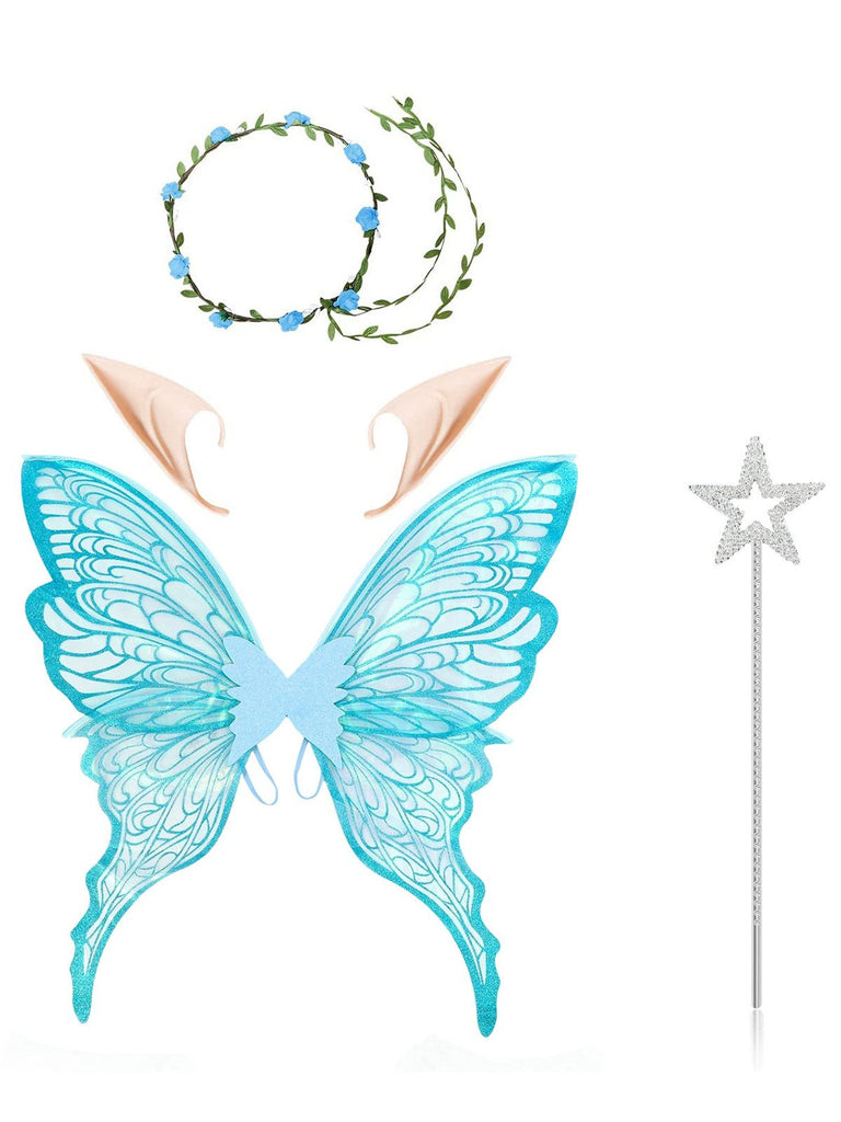 Halloween Magical Fairy Wings Costume Set - vintage fashion, retro style