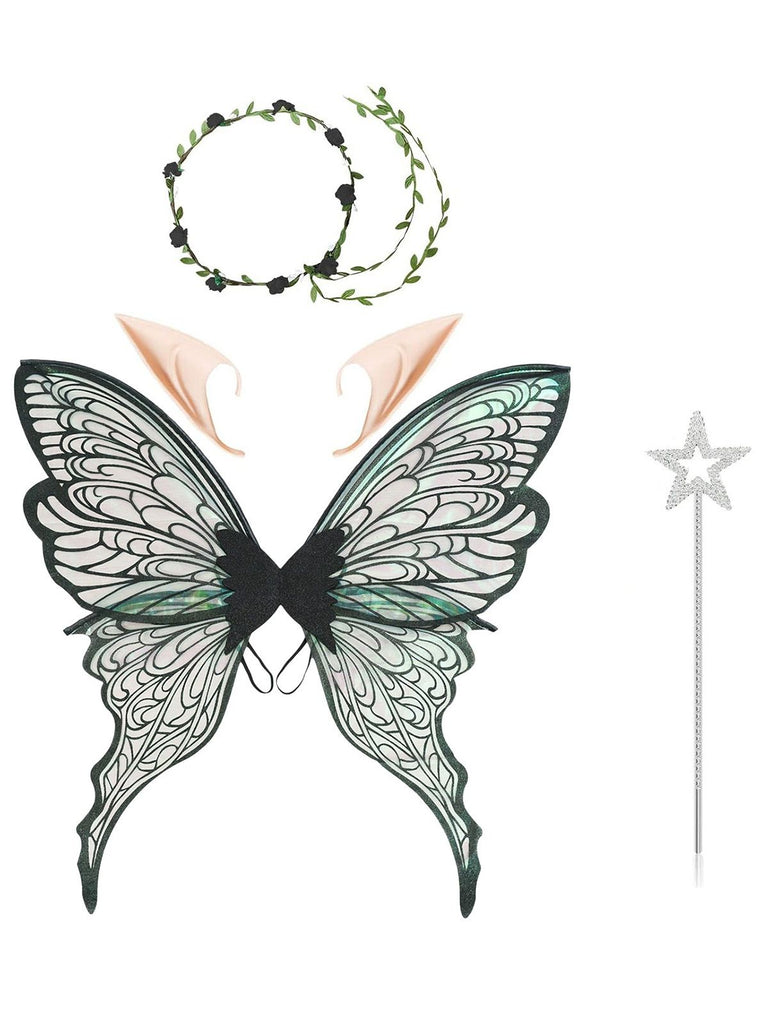 Halloween Magical Fairy Wings Costume Set - vintage fashion, retro style