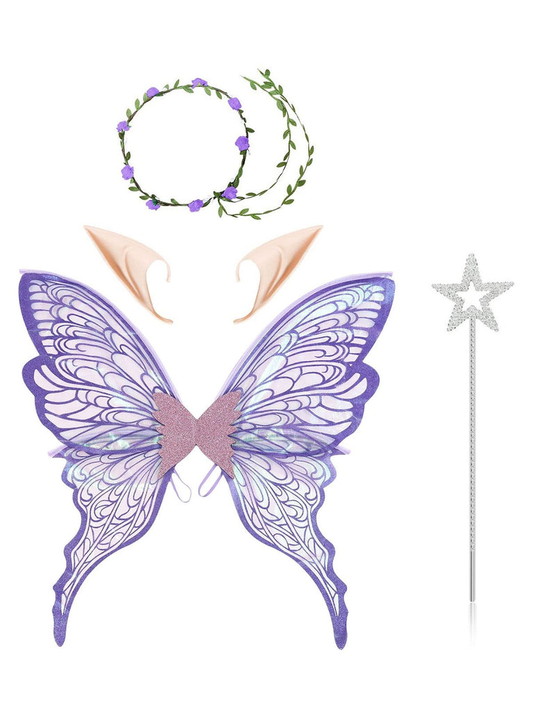 Halloween Magical Fairy Wings Costume Set - vintage fashion, retro style