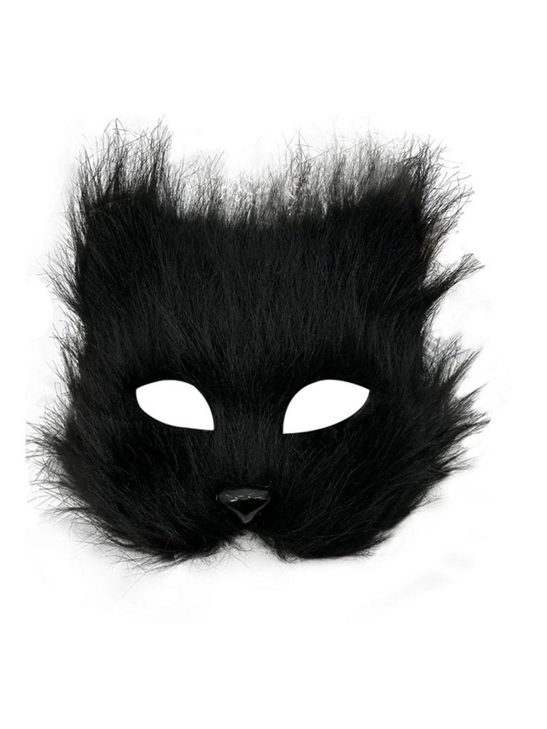 Halloween Party Furry Fox Mask - vintage fashion, retro style