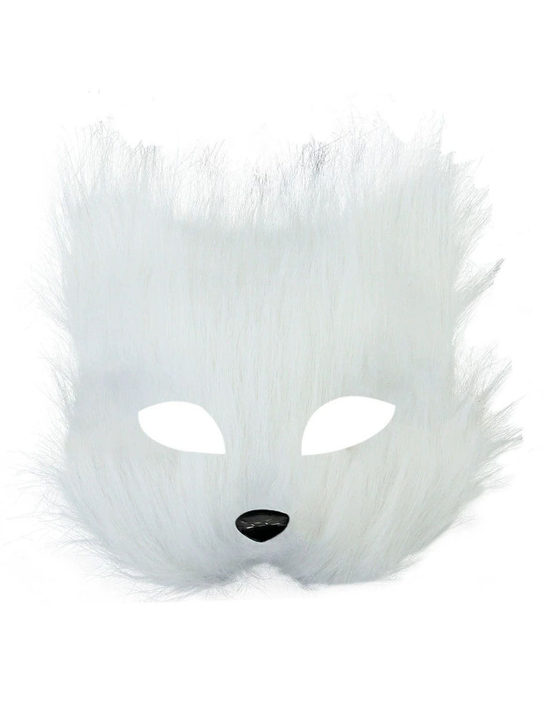 Halloween Party Furry Fox Mask - vintage fashion, retro style