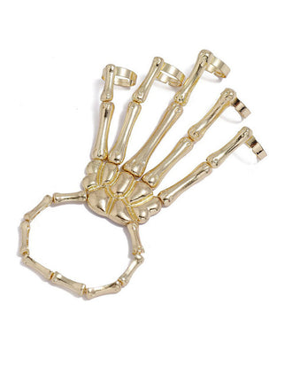 Halloween Punk Skull Ring Bracelet: timeless style reimagined