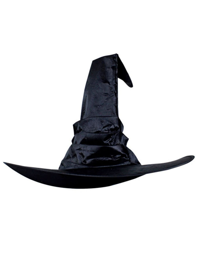 Halloween Satin Ruched Witch Hat - vintage fashion, retro style