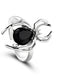 Halloween Spider Gemstone Adjustable Ring - vintage fashion, retro style