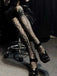 Halloween Spider Web Gothic Stockings - vintage fashion, retro style