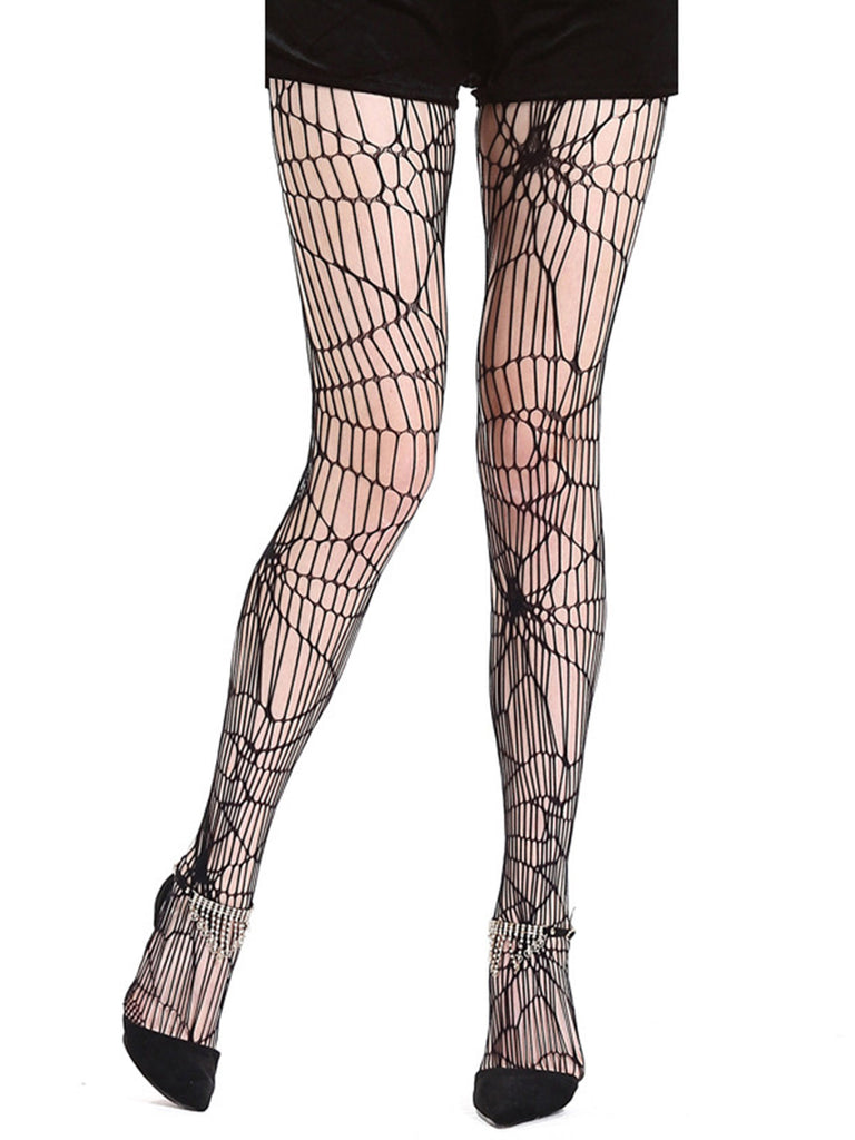 Halloween Spider Web Pantyhose — vintage style for the woman going places