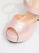 Vintage Valentine's Day PU Leather Chunky High Heels - vintage shoes, retro heels