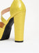 Vintage Valentine's Day PU Leather Chunky High Heels - vintage shoes, retro heels
