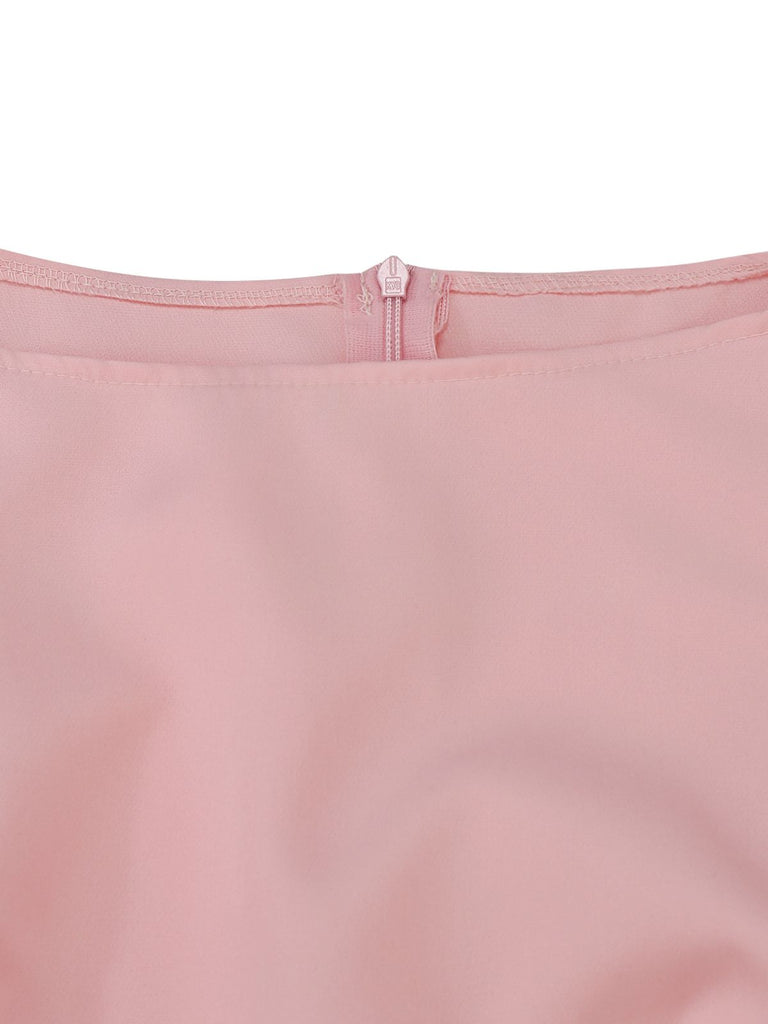 2PCS 1930s Sleeveless Boat Neck Knit Top & Pleated Maxi Skirt