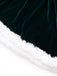 Green 1960s Velvet Fringe Strapless Mini Dress