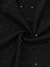 Black 1930s Sparkly Cutout Jumpsuit with Cape