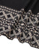 Black 1970s Bohemian Print Halter Tiered Backless Dress
